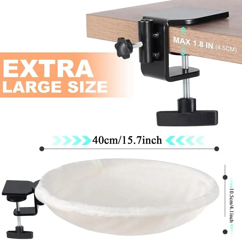 180° Rotating Desktop Cat Hammock – Adjustable Desk Cat Bed for Indoor Comfort