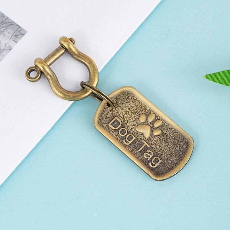 Personalised Stainless Steel Pet ID Tag – Custom Name & Contact Engraved