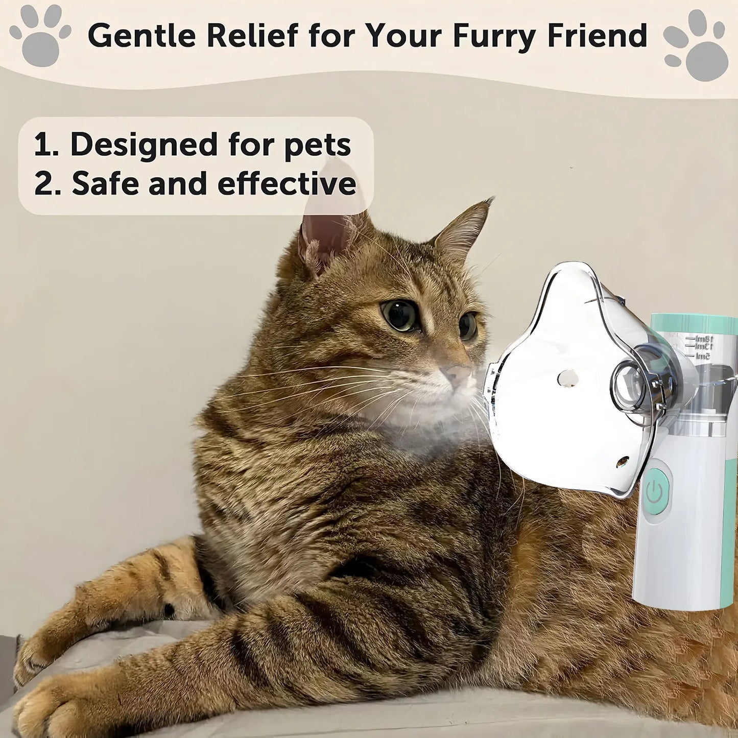 Pet Portable Nebulizer – Silent Inhaler for Cats & Dogs | Respiratory Relief