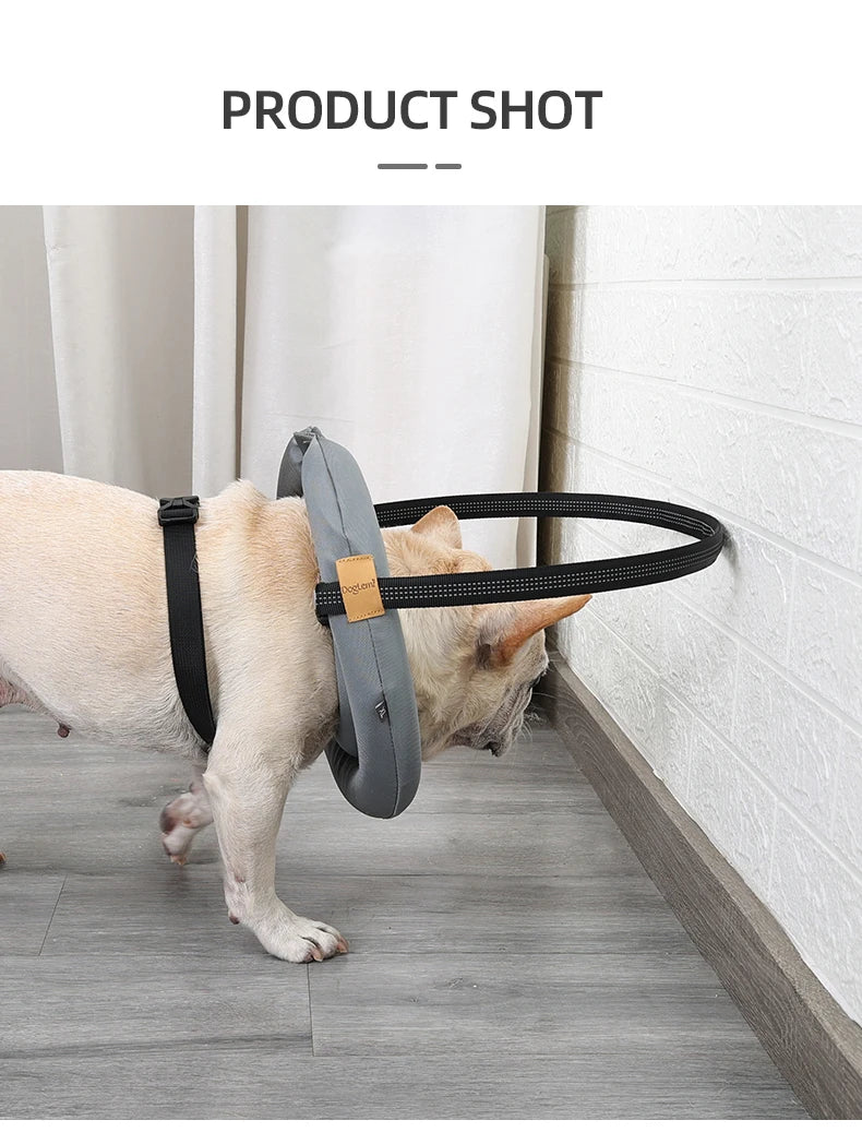 Adjustable Blind Pet Safety Halo Collar – Reflective Anti-Collision Harness for Dogs & Cats