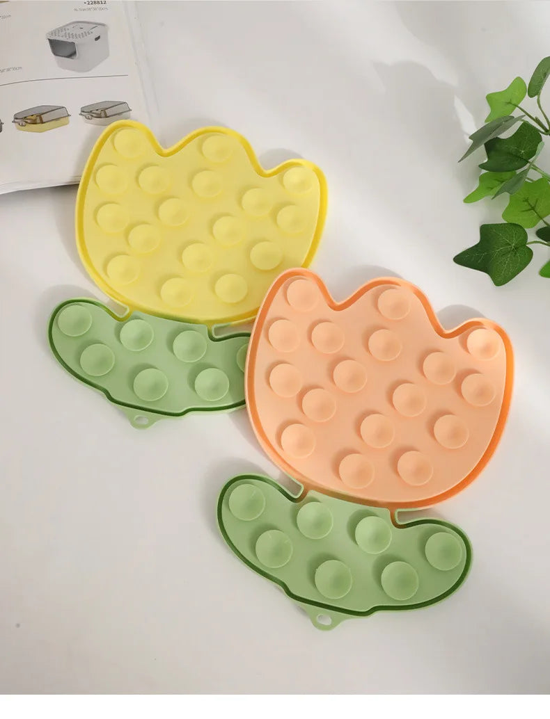 Multi-Function Pet Lick Mat – Non-Slip Slow Feeder for Dogs & Cats