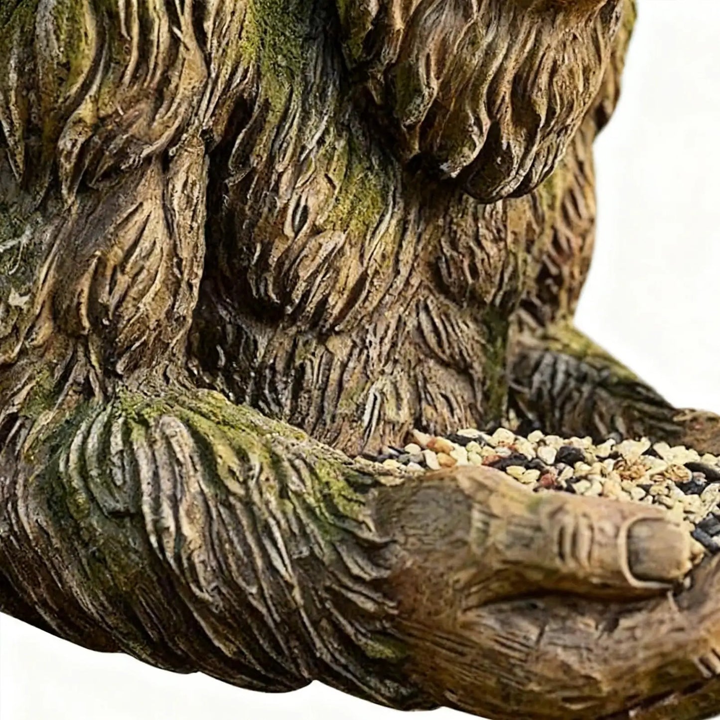 Bigfoot Bird Feeder Funny Garden Sculpture Outdoor Wall Bird Feeding Station Resin Decor