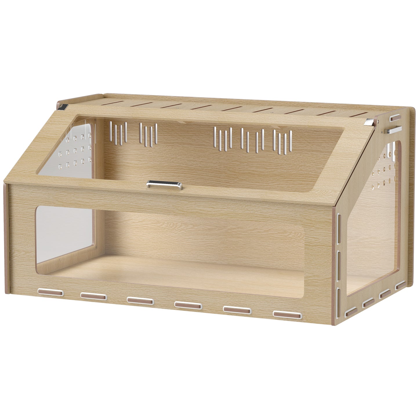 39'' Hamster Cage Habitat – Wooden Small Pet Enclosure with Acrylic Window